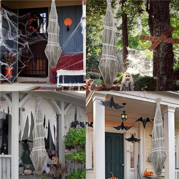 Corpse Halloween Decorations Outdoor: Horror Scream with Lighted LED Eyes - Picture 7 of 7